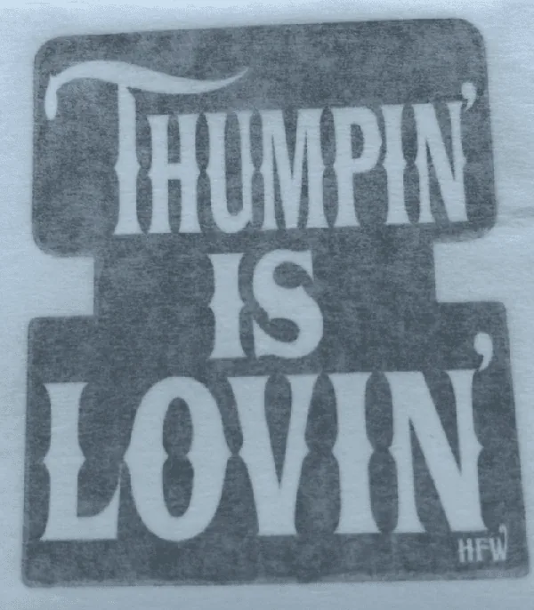 Decal - Thumpin Is Lovin - back