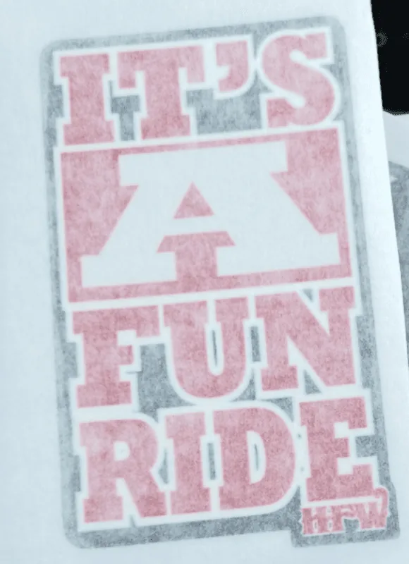 Decal - Fun Ride - back