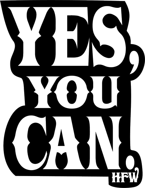 Yes You Can Fight sticker